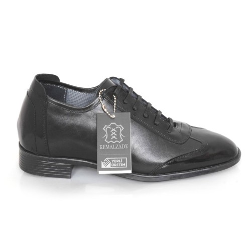 SH2029 Gizli Topuklu Boy Uzatan Hakiki Rugan Deri Ayakkabı